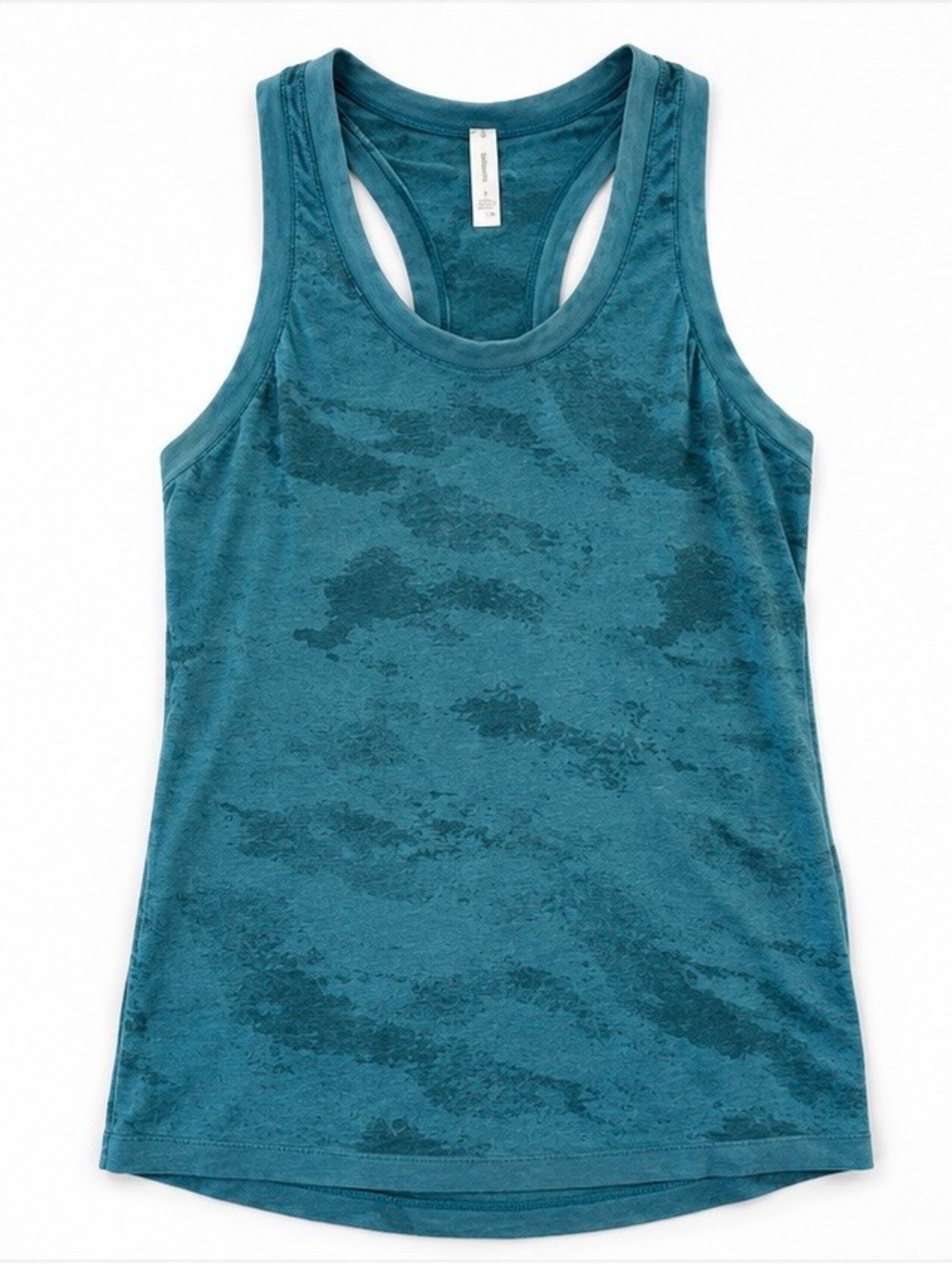 Athleta Renew Seamless Blue Camo Racerback Tank Top Size Small